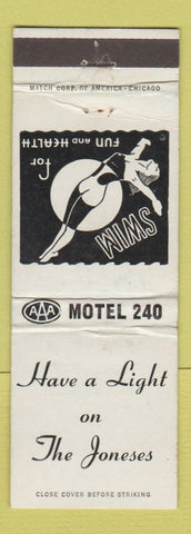 Matchbook Cover - Joneses Motel 240 Edmonds WA WEAR