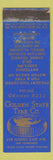 Matchbook Cover - Golden State Tire San Francisco CA CLIX WEAR