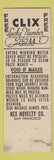 Matchbook Cover - Golden State Tire San Francisco CA CLIX WEAR