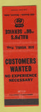 Matchbook Cover - Ralph's Phillips 66 oil gas Denver Colorado ORANGE