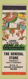 Matchbook Cover - The General Store Dover Foxcroft ME hillbilly