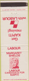 Matchbook Cover - Margaret Shields Election Auckland