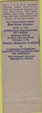 Matchbook Cover - Marine Trades Union AF of L Maritime Union