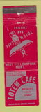 Matchbook Cover - Totem Cafe West Yellowstone MT WEAR