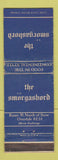 Matchbook Cover - The Smorgasbord Restaurant Stow OH