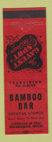 Matchbook Cover - Bamboo Bar Muskegon MI
