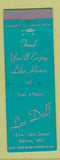 Matchbook Cover - Lee Doff Racine WI restaurant WEAR