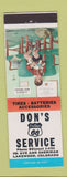 Matchbook Cover - Don's Phillips 66 oil gas Lakewood Colorado