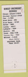 Matchbook Cover - Wolverine Express Trucking Muskegon MI