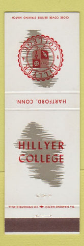 Matchbook Cover - Hillyer College Hartford CT