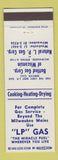 Matchbook Cover - LP Gas Propane Milwaukee WI