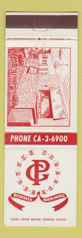 Matchbook Cover - CP Steak House Bismarck ND
