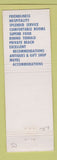 Matchbook Cover - The Hobshole Inn Motel Plymouth MA
