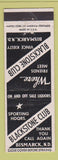 Matchbook Cover - Blackstone Club Bismarck ND