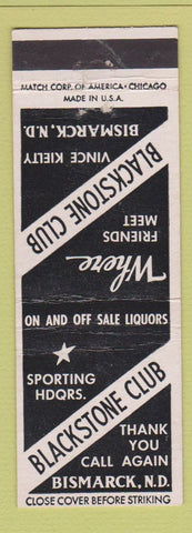 Matchbook Cover - Blackstone Club Bismarck ND