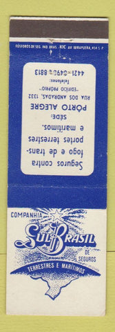 Matchbook Cover - Sul Brasil Brazil Porto Alegre