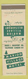 Matchbook Cover - Marion Village Motel Rockport ME