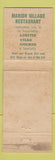 Matchbook Cover - Marion Village Motel Rockport ME