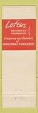 Matchbook Cover - Loftus Engineering Corp Pittsburgh PA
