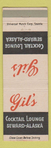 Matchbook Cover - Gil's Cocktail Lounge Sewark AK