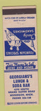 Matchbook Cover - Georgian's Lunch Soda Bar Muskegon MI