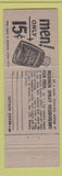 Matchbook Cover - Mennen Spray Deodorant