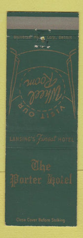 Matchbook Cover - The Porter Hotel Lansing MI