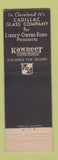 Matchbook Cover - Cadillac Glass Company Cleveland OH feature