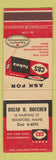 Matchbook Cover - CBS Radio Tubes Oscar Boucher Biddeford ME
