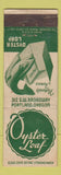 Matchbook Cover - Oyster Loaf Portland OR restaurant