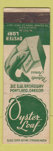 Matchbook Cover - Oyster Loaf Portland OR restaurant
