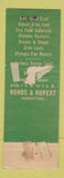 Matchbook Cover - Oyster Loaf Portland OR restaurant