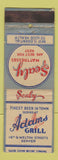 Matchbook Cover - Sealy Mattresses Adams Grill Denver Colorado WEAR