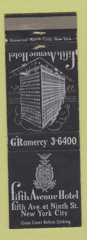 Matchbook Cover - Fifth Avenue Hotel New York City