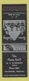 Matchbook Cover - Plaza Grill Montevallo AL