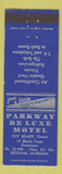 Matchbook Cover - Parkway De Luxe Motel Dothan AL