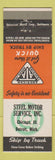 Matchbook Cover - Steel Motor Service Chicago IL Detroit MI American Trucking