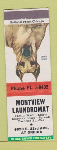 Matchbook Cover - Montview Laundromat