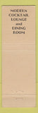 Matchbook Cover - Mead Hotel Wisconsin Rapids WI