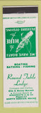 Matchbook Cover - Round Table Lodge North Sebago ME