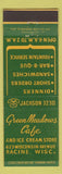 Matchbook Cover - Green Meadows Cafe Racine WI