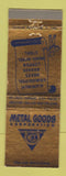 Matchbook Cover - Metal Goods Corp St Louis MO Kansas City Tulsa