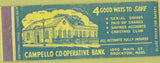 Matchbook Cover - Campbell Coop Bank Brockton MA
