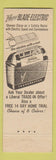Matchbook Cover - Sunbeam Electric Shaver WEAR