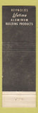Matchbook Cover - Reynolds Aluminum Building Products