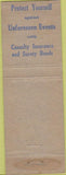 Matchbook Cover - Maryland Insurance FE Fowler Velasco TX