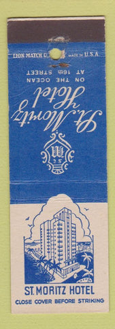 Matchbook Cover - St Moritz Hotel Miami?