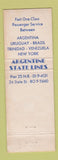 Matchbook Cover - Flota Mercante del Estado Buenos Aires Argentina