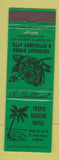 Matchbook Cover - Tropic Gardens Motel St Petersburg FL