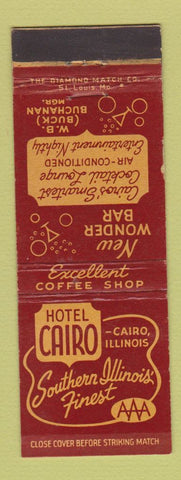 Matchbook Cover - Hotel Cairo IL Wonder Bar